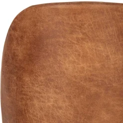 Wohnen Braune Möbel|Retro Möbel*Design Recyclingleder Stuhl in Braun - Kegadamo (2er Set)