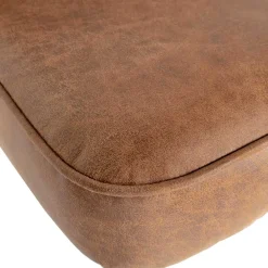 Wohnen Braune Möbel|Retro Möbel*Design Recyclingleder Stuhl in Braun - Kegadamo (2er Set)