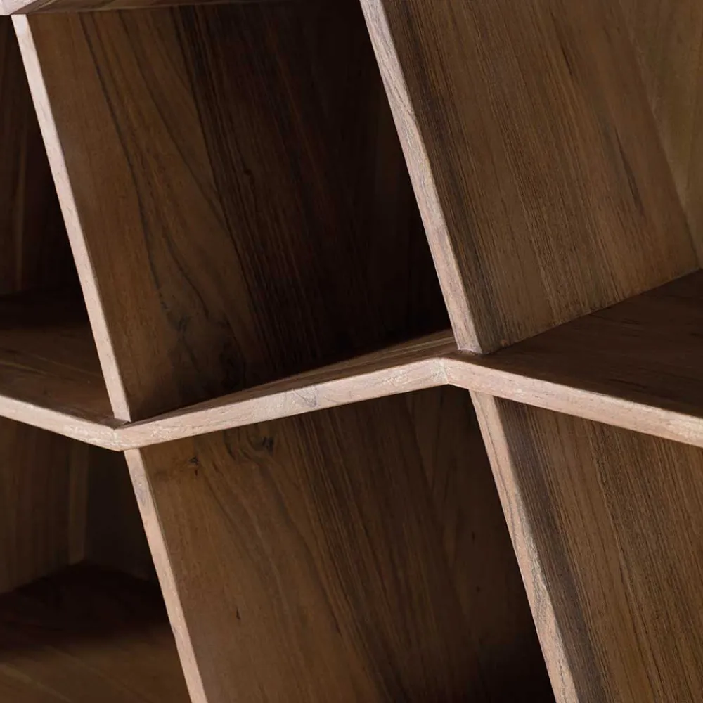 Wohnen Design Regal aus Akazie Massivholz - Fulivia