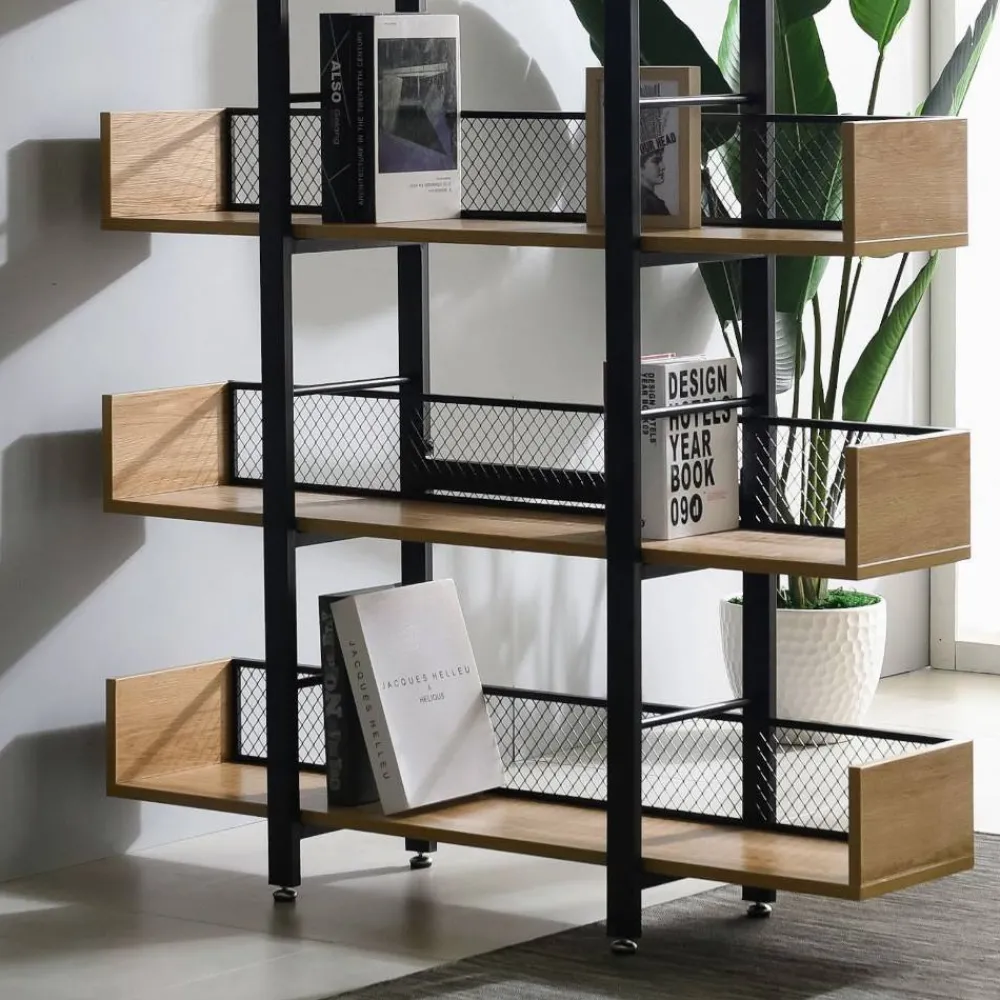 Wohnen Büro-Raumteiler|Esszimmerregale*Design Regal mit fünf Böden - Gonya