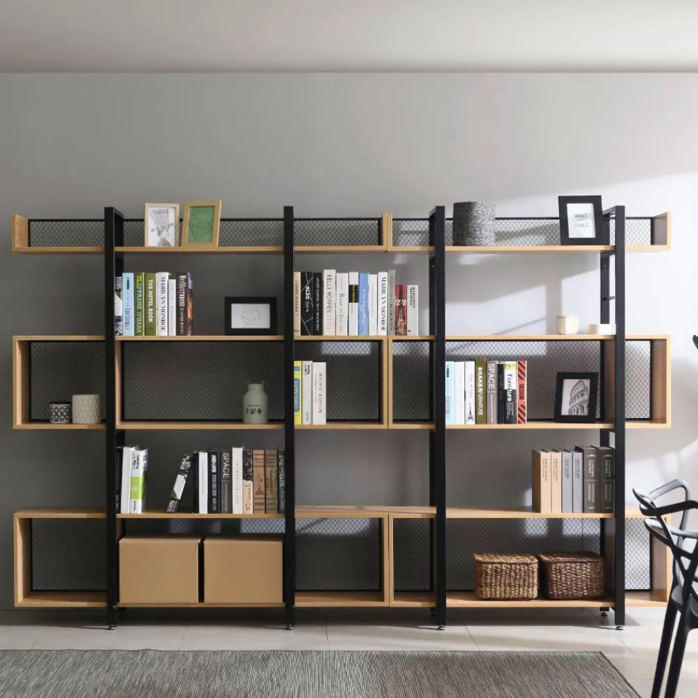 Wohnen Büro-Raumteiler|Esszimmerregale*Design Regal mit fünf Böden - Gonya