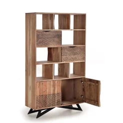 Wohnen Büro-Raumteiler*Design Regal mit Türen und Schubladen - Merlan