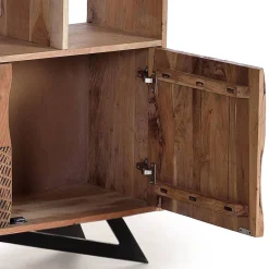 Wohnen Büro-Raumteiler*Design Regal mit Türen und Schubladen - Merlan