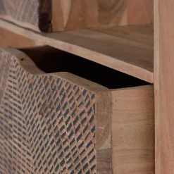 Wohnen Büro-Raumteiler*Design Regal mit Türen und Schubladen - Merlan