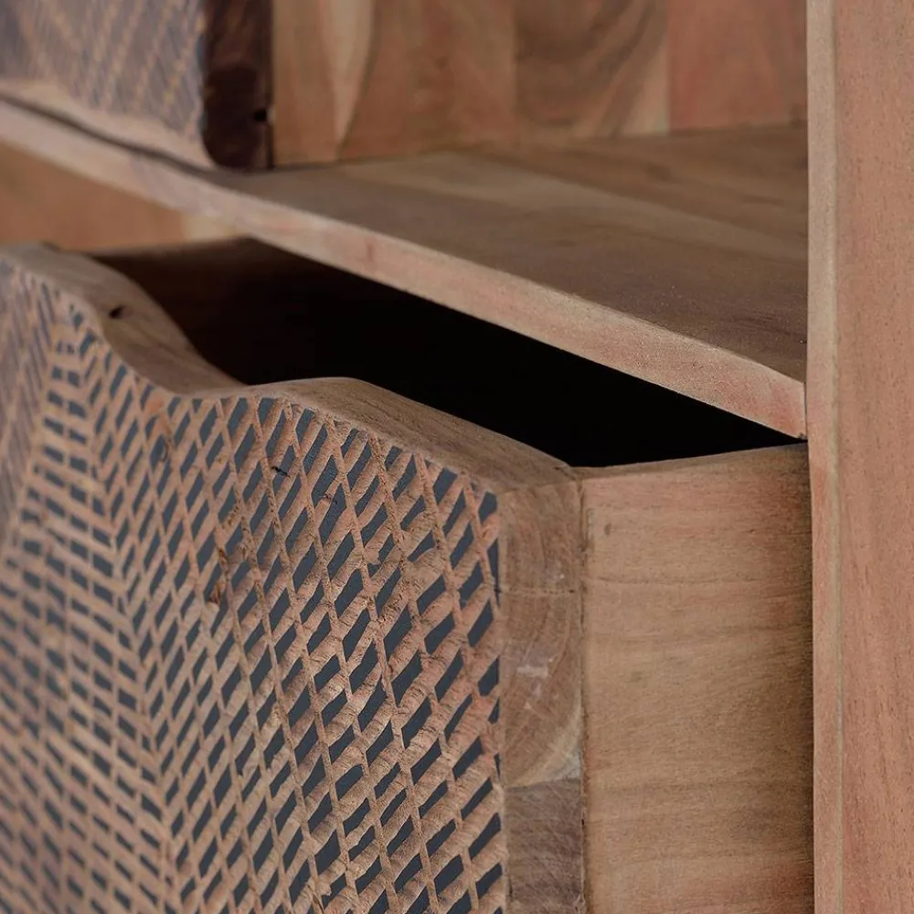 Wohnen Büro-Raumteiler*Design Regal mit Türen und Schubladen - Merlan