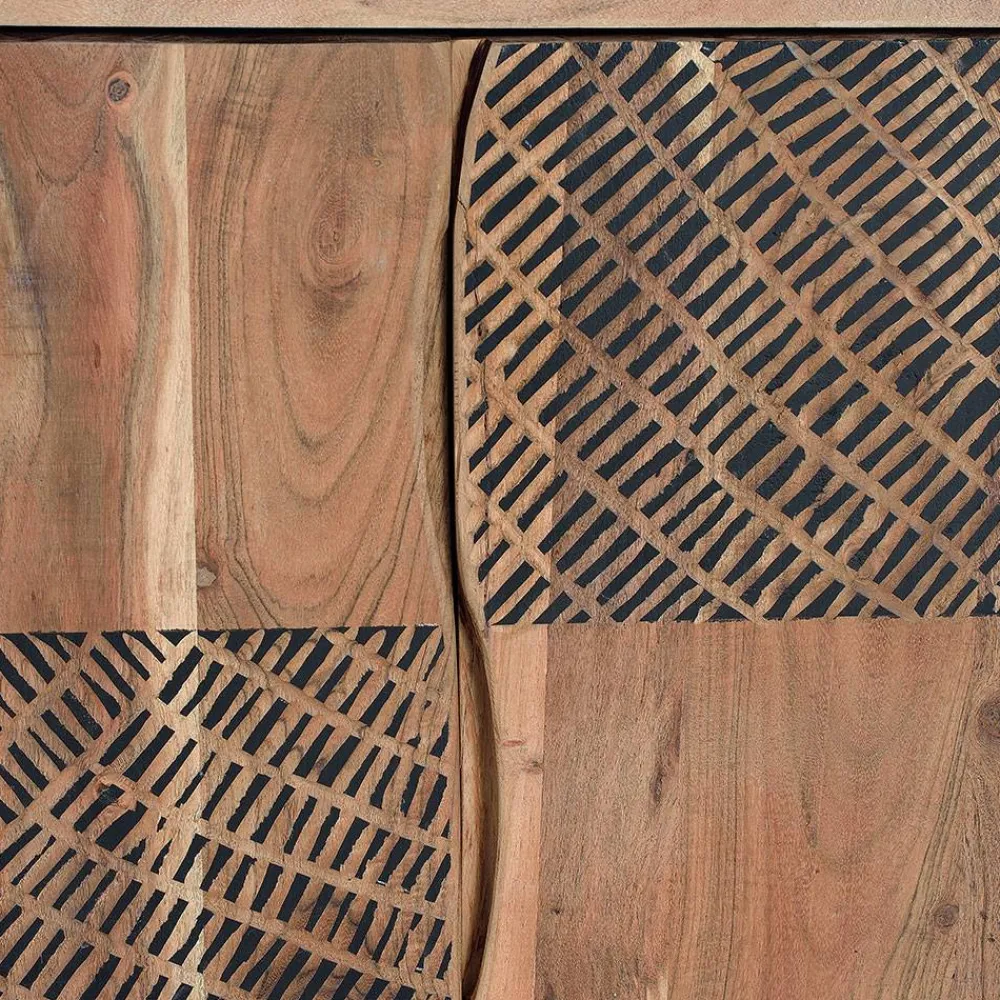 Wohnen Büro-Raumteiler*Design Regal mit Türen und Schubladen - Merlan