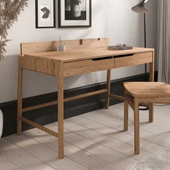 Wohnen Jugendzimmertische|Kinderschreibtische*Design Schreibtisch aus Massivholz Wildeiche - Laida