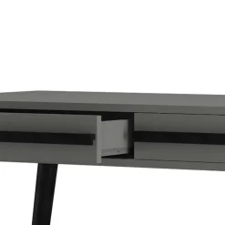 Wohnen Jugendzimmertische|Kinderschreibtische*Design Schreibtisch in Grau mit Schwarz - Pavias