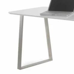 Kinder Wohnen Design Schreibtisch in Weiß 150x67 cm Velino mit 3 Schubladen