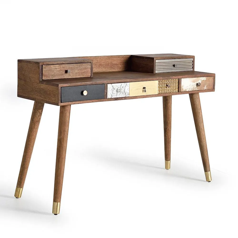 Kinder Wohnen Design Schreibtisch mit fünf Schubladen - Fina