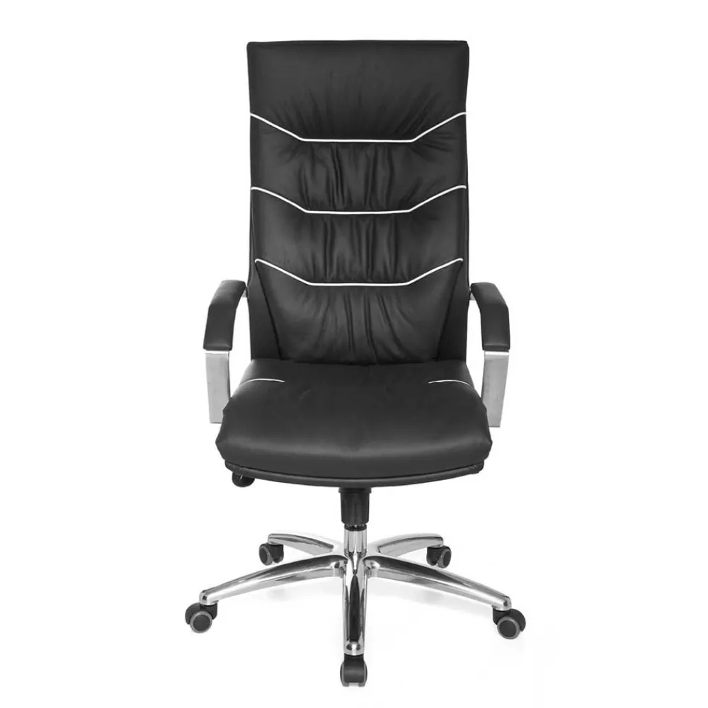 Wohnen Design Schreibtischstuhl aus Leder - Merana