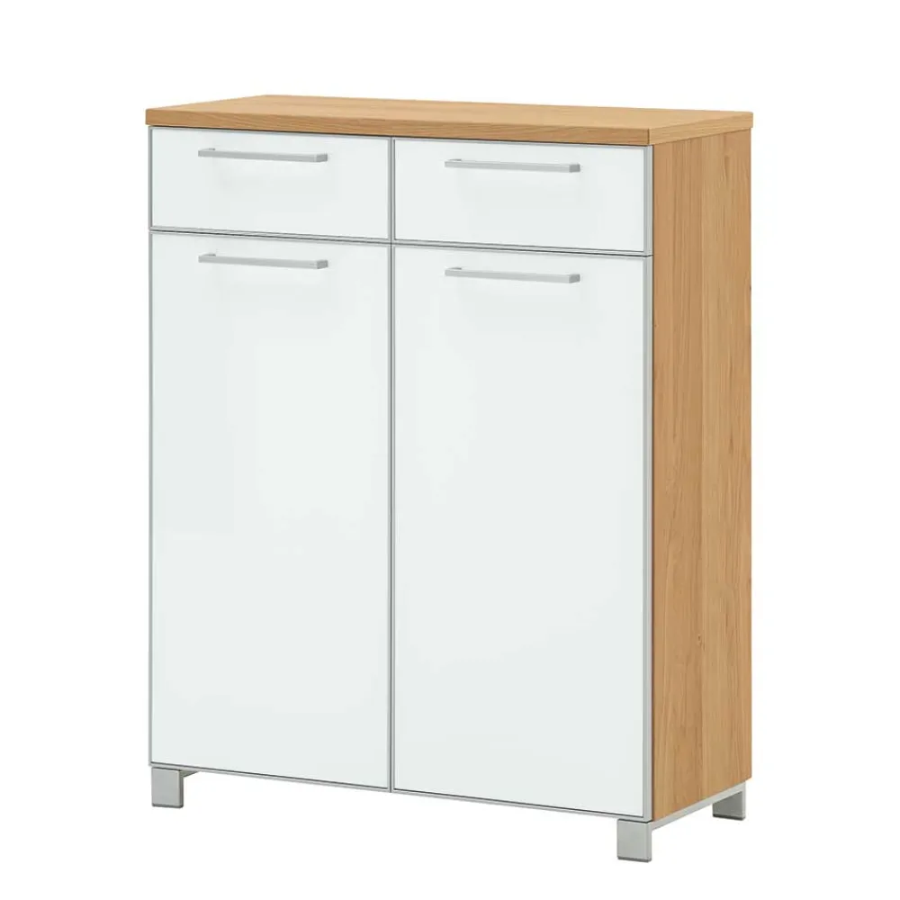 Wohnen Schuhschränke*Design Schuhschrank Wynoca in Weiß Glas