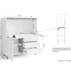 Wohnen Design Sekretär im Skandi Look - Cady