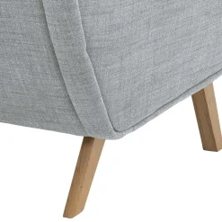 Wohnen Design Sessel in Hellgrau - Crutina