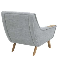 Wohnen Design Sessel in Hellgrau - Crutina