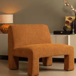 Wohnen Designermöbel*Design Sessel in Ocker meliert - Serasmus