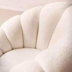 Wohnen Sessel|Designermöbel*Design Sessel mit Hocker Set - Zyrano (zweiteilig)