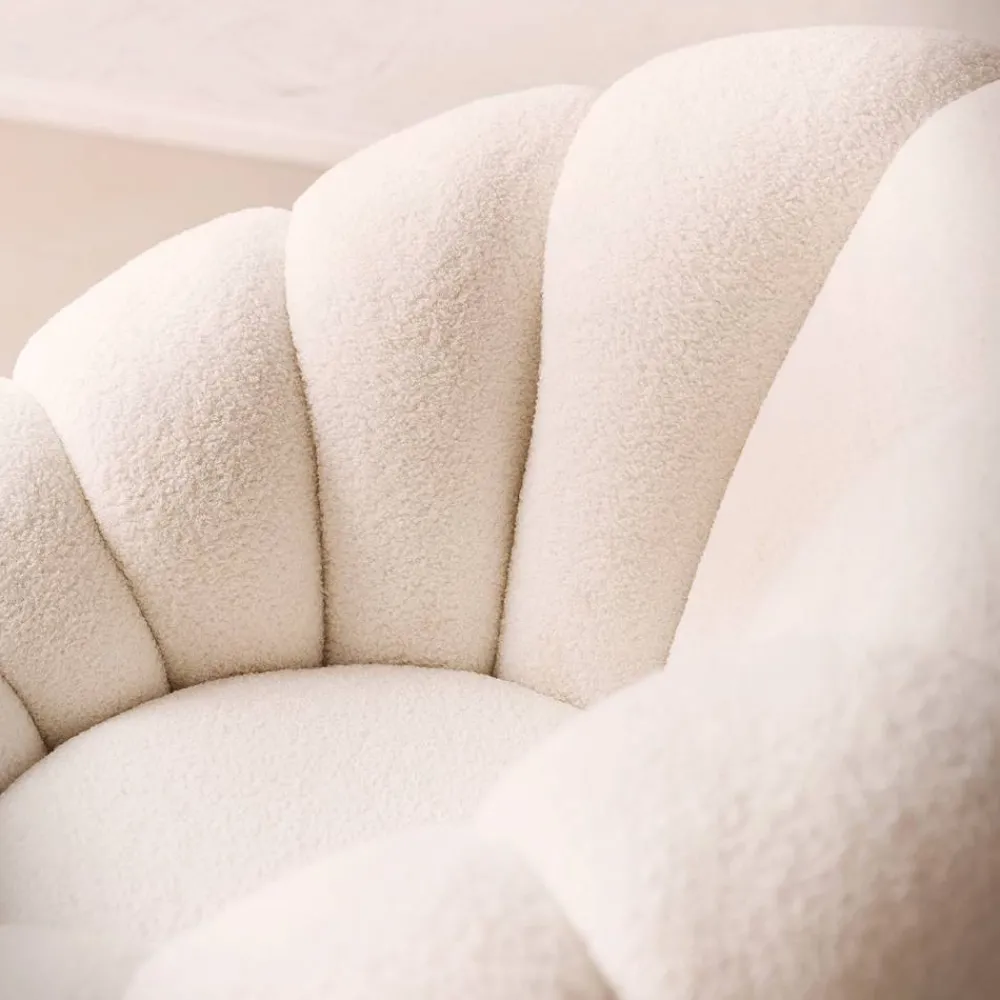 Wohnen Sessel|Designermöbel*Design Sessel mit Hocker Set - Zyrano (zweiteilig)