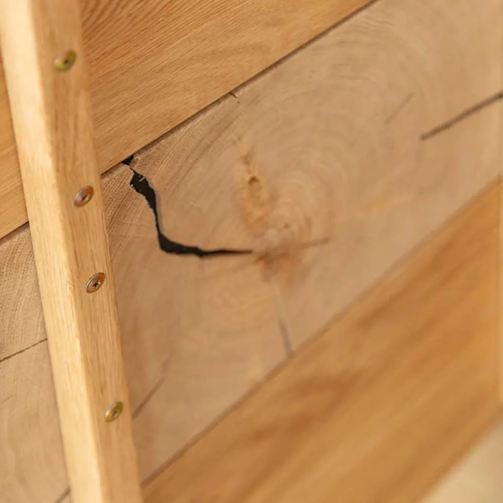 Wohnen Design Sideboard aus Eiche und Glas - Masicuri