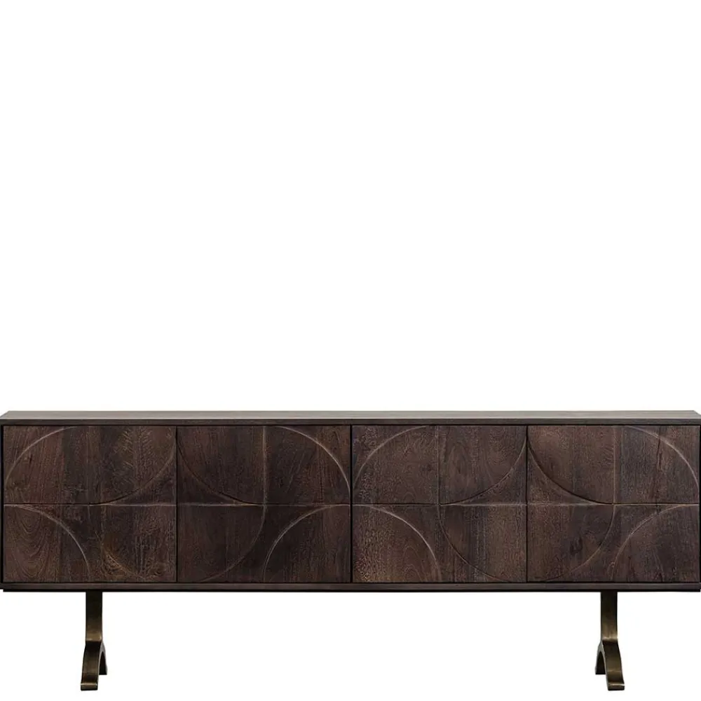 Wohnen Tv & Hifi-Möbel|Tv & Hifi-Möbel*Design Sideboard in Nussbaum aus Mango Holz - Pisino