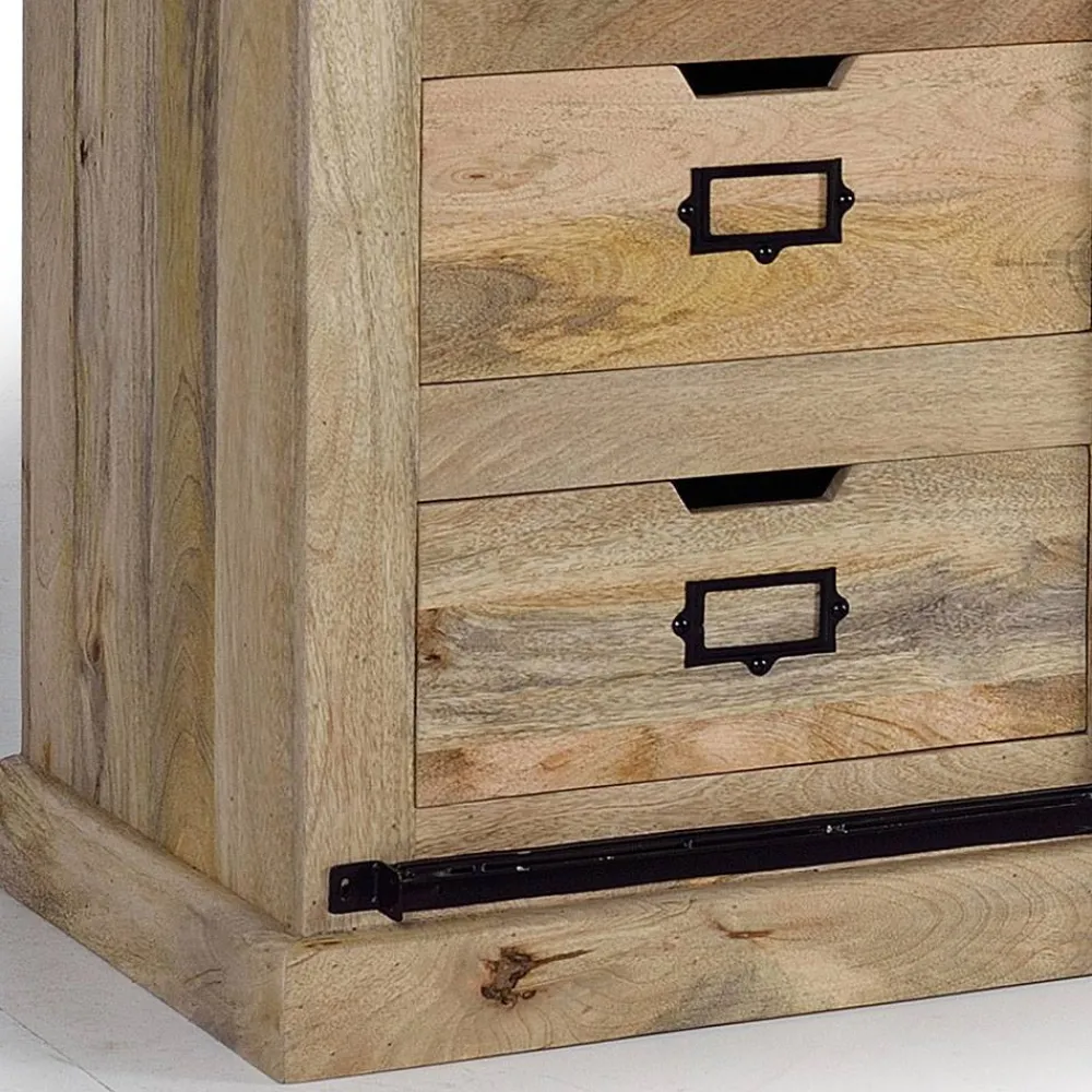 Wohnen Design Sideboard mit Glas Schiebetüren - Draschna