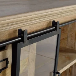 Wohnen Design Sideboard mit Glas Schiebetüren - Draschna