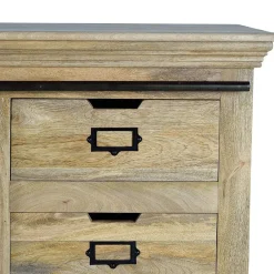 Wohnen Design Sideboard mit Glas Schiebetüren - Draschna