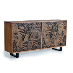 Wohnen Design Sideboard mit Schnitzerei und Lack - Marcel