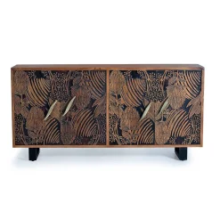 Wohnen Design Sideboard mit Schnitzerei und Lack - Marcel