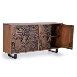 Wohnen Design Sideboard mit Schnitzerei und Lack - Marcel