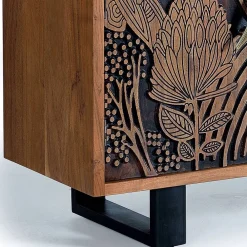 Wohnen Design Sideboard mit Schnitzerei und Lack - Marcel