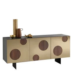 Wohnen Design Sideboard mit Spiegelglas in Bronze - Fino