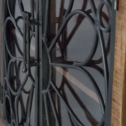 Wohnen Landhausmöbel|Küchenschränke*Design Sideboard mit vier Glas Metalltüren - Everton