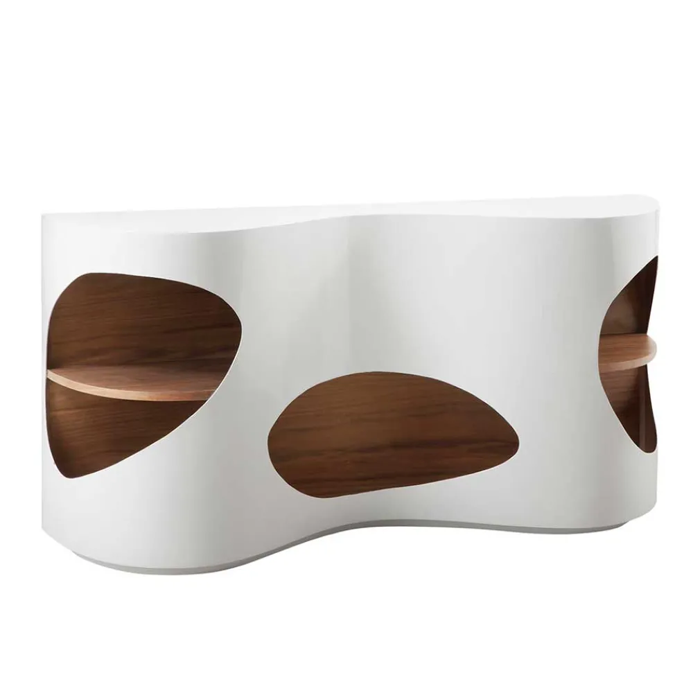 Wohnen Designermöbel*Design Sideboard Regal in Weiß Hochglanz - Scarula