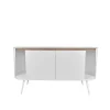 Wohnen Design Stahl Sideboard in Weiß - Yunike