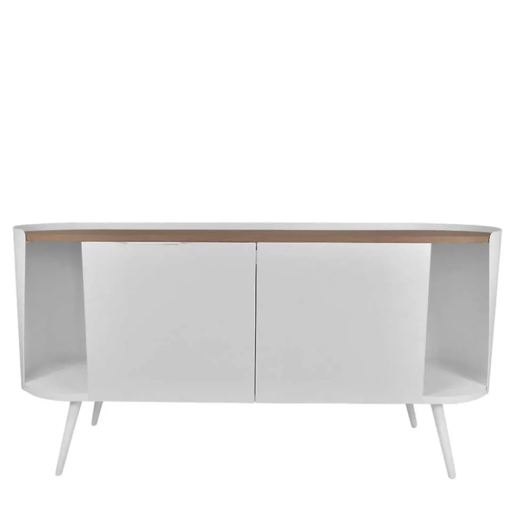 Wohnen Design Stahl Sideboard in Weiß - Yunike