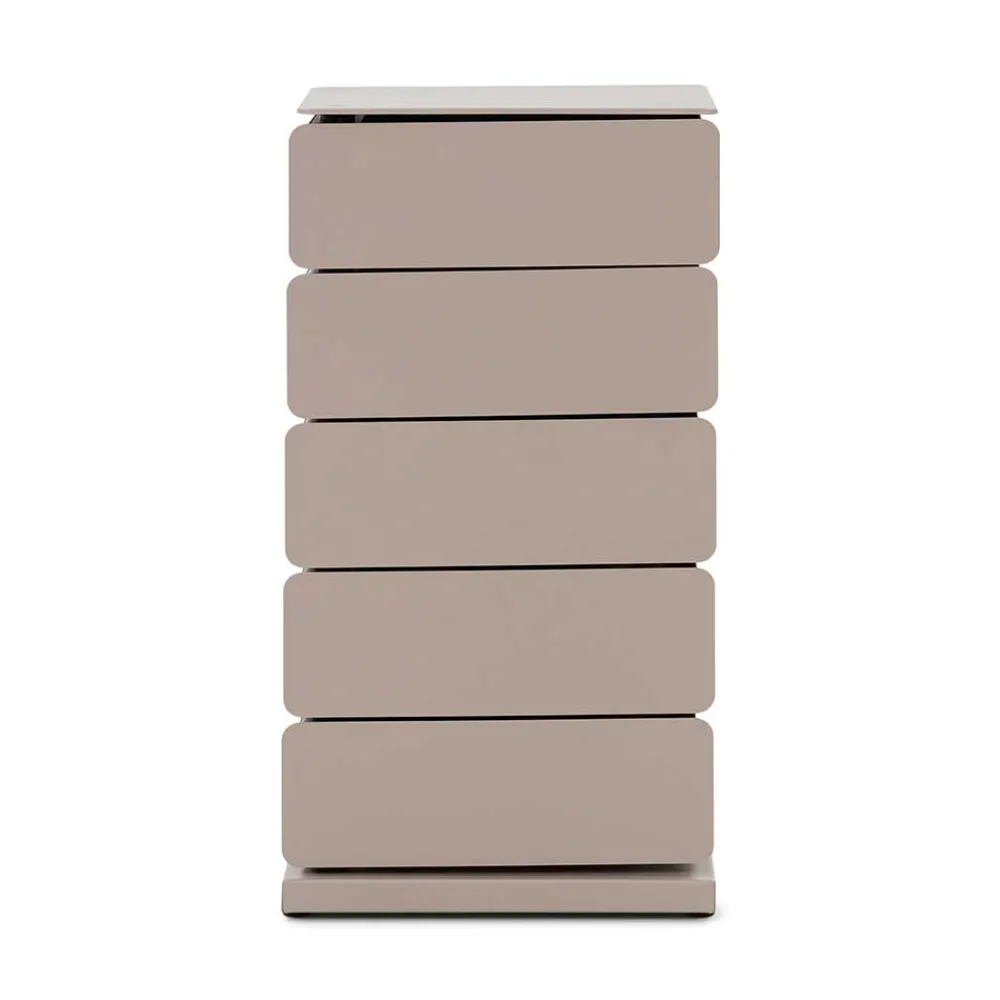 Wohnen Schuhschränke*Design Stahlkommode in Taupe - Gioja