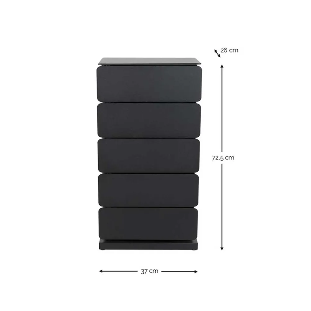 Wohnen Schuhschränke*Design Stahlkommode in Taupe - Gioja