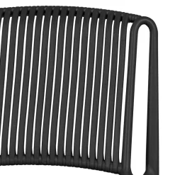 Wohnen Korbmöbel|Gartenstühle*Design Stapelstühle in Schwarz - Live (4er Set)