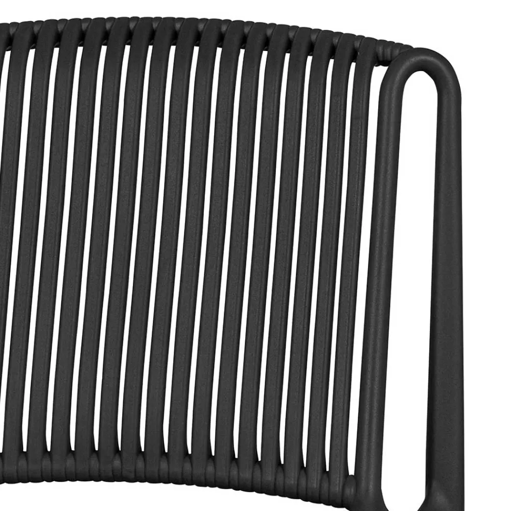 Wohnen Korbmöbel|Gartenstühle*Design Stapelstühle in Schwarz - Live (4er Set)