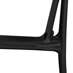 Wohnen Korbmöbel|Gartenstühle*Design Stapelstühle in Schwarz - Live (4er Set)