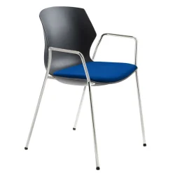 Wohnen Design Stapelstuhl mit Armlehnen - Latvisa