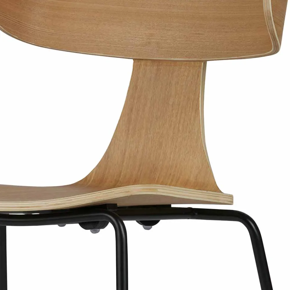 Wohnen Design Stapelstuhl Set Gregoriana aus Schichtholz Esche (2er Set)