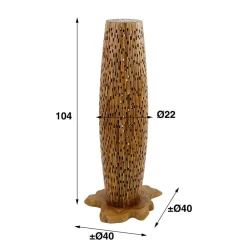 Wohnen Design Stehleuchte aus Teak Massivholz - Niridena