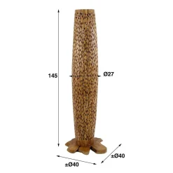 Wohnen Design Stehleuchte aus Teak Massivholz - Niridena