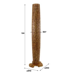 Wohnen Design Stehleuchte aus Teak Massivholz - Niridena