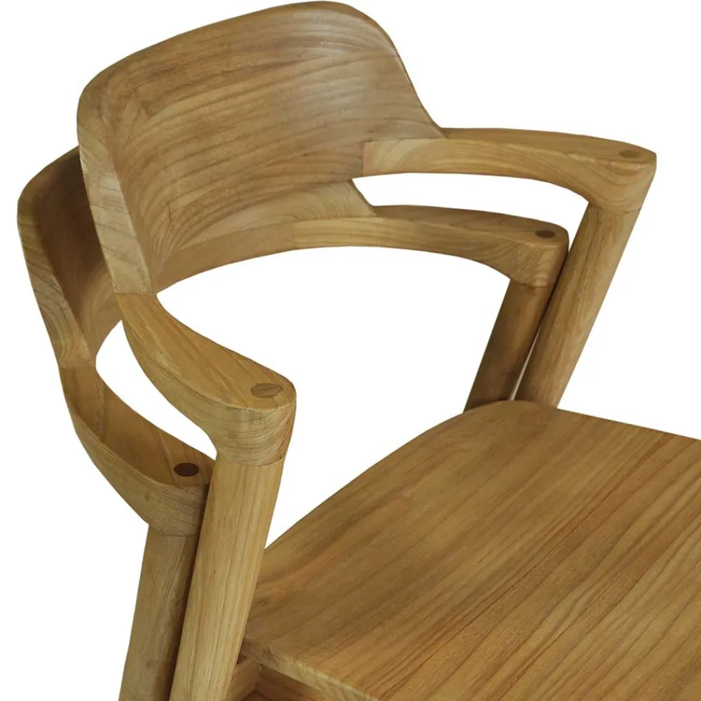 Wohnen Design Stuhl aus Sungkai Holz - Bottaro