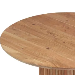 Wohnen Design Säulentisch aus Akazie Massivholz - Vespania