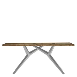 Wohnen Design Tisch mit bunter Altholzplatte Shabby - Enyi