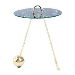 Wohnen Design Tischchen in Schwarz & Gold - Chiceria